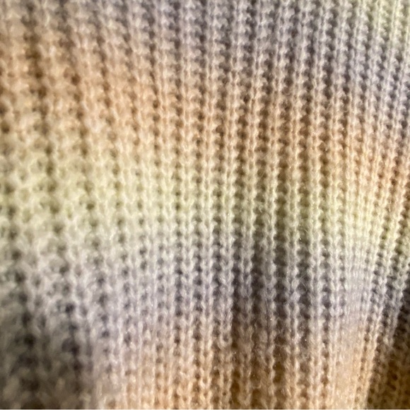 Zara Pastel Striped Crew Neck Sweater - Picture 2 of 3
